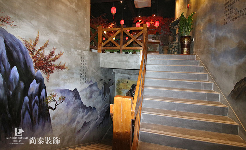 快意江湖！武俠風(fēng)餐廳裝修實(shí)景圖 | 楓華谷