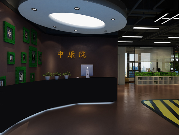 200㎡叢林風健身會所裝修設(shè)計 | 中康院