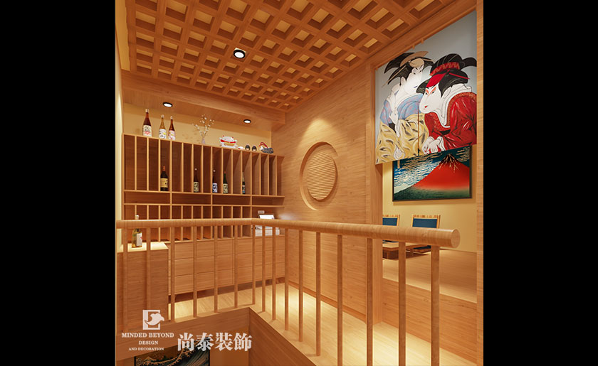 日式燒烤店裝修效果圖-北海道水產(chǎn)