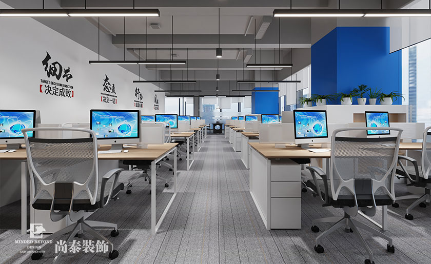 300平深圳現(xiàn)代簡約風格辦公室裝修效果圖